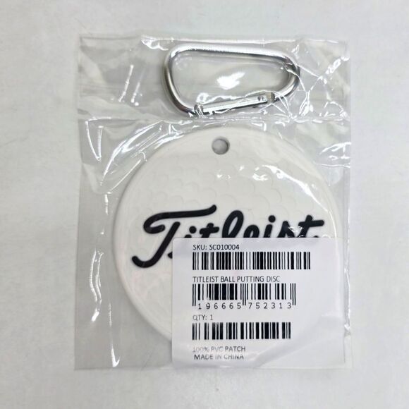 Scotty Cameron Titleist Golf Ball Putting Disc White Black - NEW - Picture 2 of 5